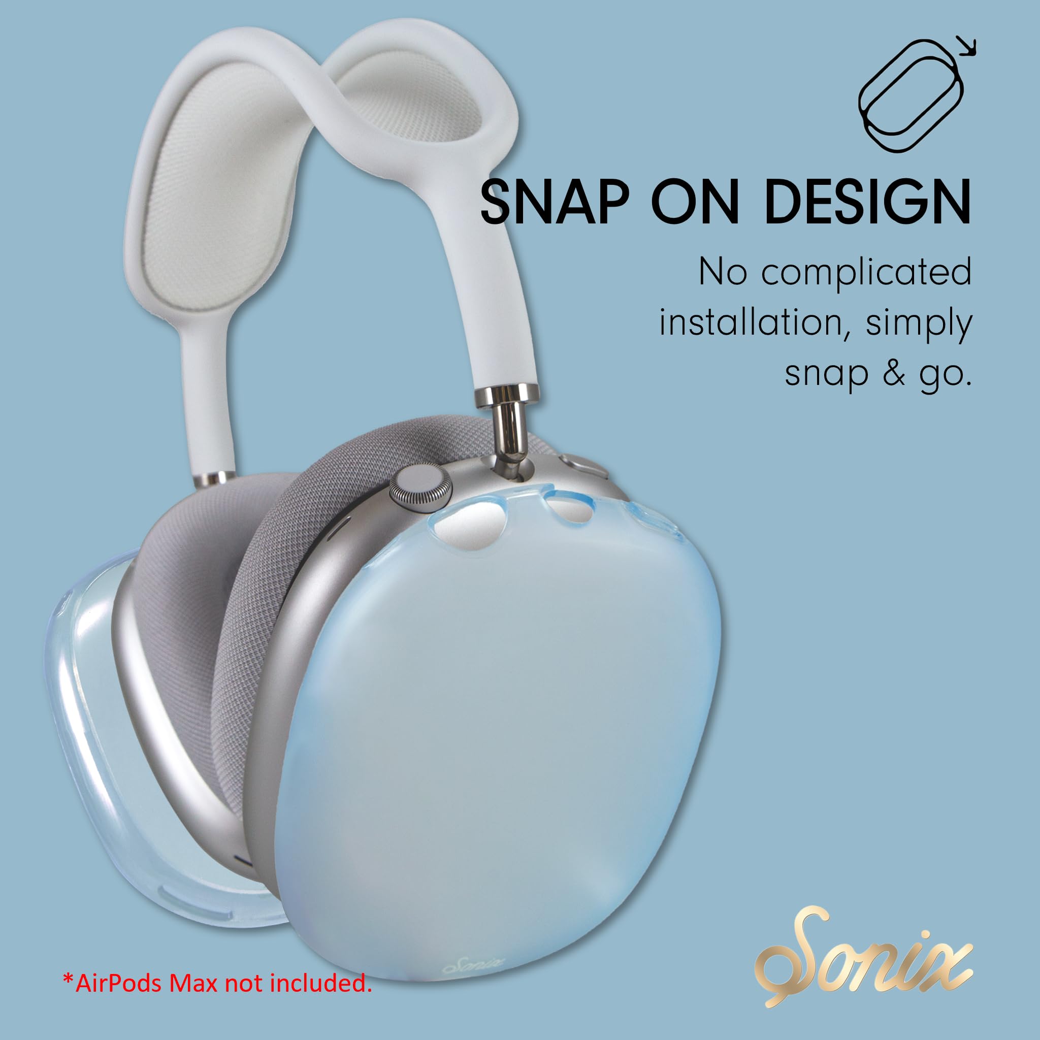 Amazon | Sonix AirPods Maxヘッドフォン用保護ケースカバー (つや消し